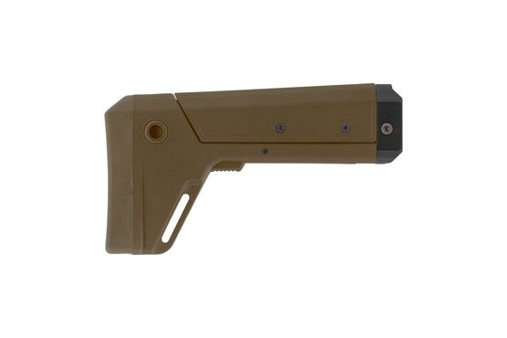 Modular Picatinny Stock in Coyote Brown with fixed sling mount points